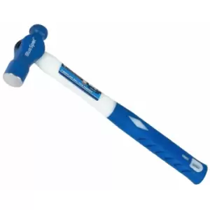 image of 24oz Ball Pein Hammer Fibreglass Rubber Grip Handel Hardened Steel Head - Bluespot