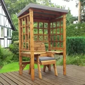 Image of Charles Taylor Wentworth Single Seat Arbour with Cover, Grey
