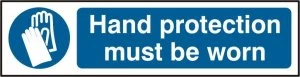 Image of Hand protection must be worn Sign