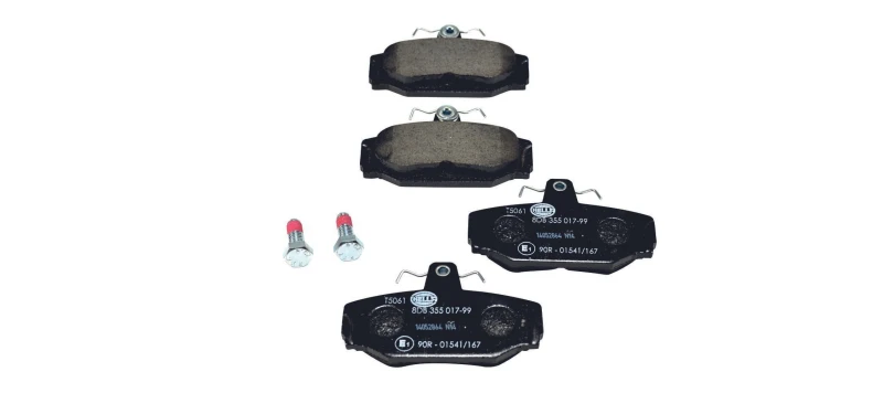 Image of HELLA Brake pad set HELLA 8DB 355 017-991