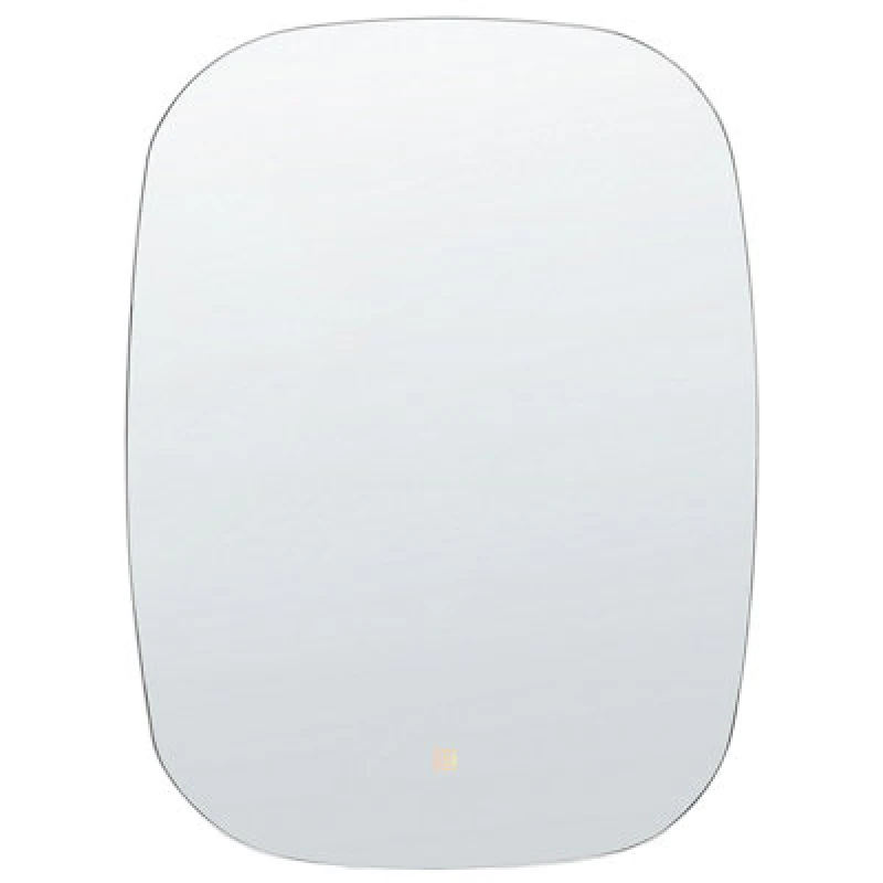 Image of Beliani LED Bathroom Mirror Bergerac 58cm 78cm Silver