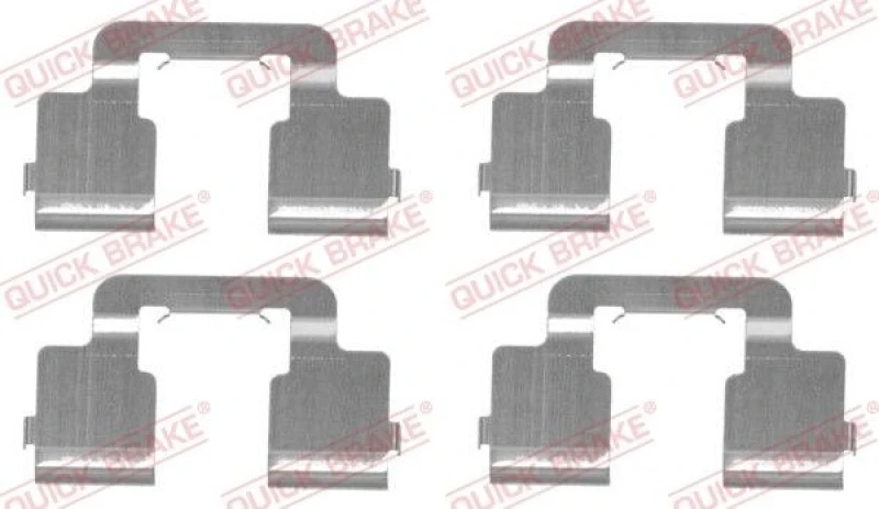 Image of QUICK BRAKE Brake pad fitting kit QUICK BRAKE 109-1733