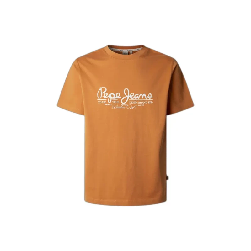 Image of Pepe Jeans T-Shirt Pepe Jeans Dumas Orange Unisex S