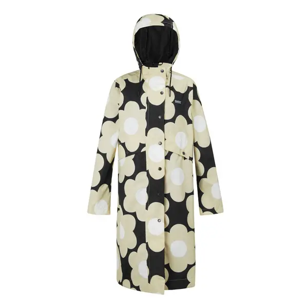 Image of Regatta Womens Orla Mac Waterproof Breathable Coat 12 - Bust 36' (92cm) Black Sixties Daisy RWW436-D5R-12