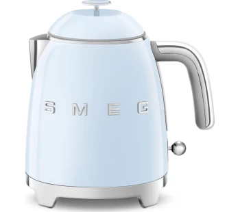 image of SMEG 50's Retro Style Mini KLF05PBUK Jug Kettle - Pastel Blue