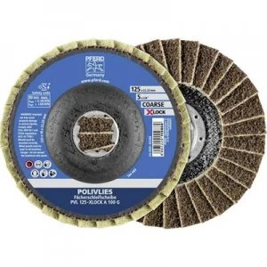 image of PFERD 44694211 HORSE POLIVLIES-FANS-DISC 125mm X-LOCK CORund A 100 coarse Diameter 125mm 5 pc(s)