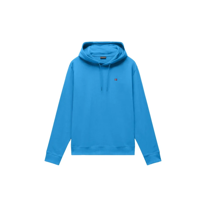 Image of Hooded Sweatshirt Napapijri Balis French Terry Bleu Male S