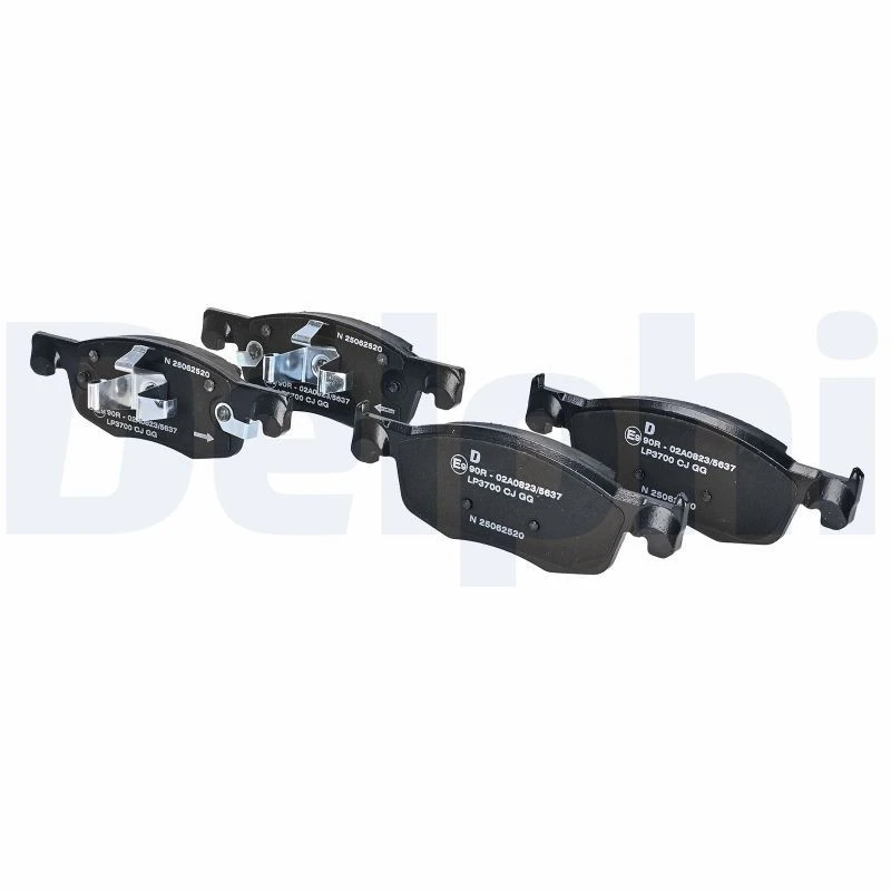 Image of DELPHI Brake pad set DELPHI LP3700