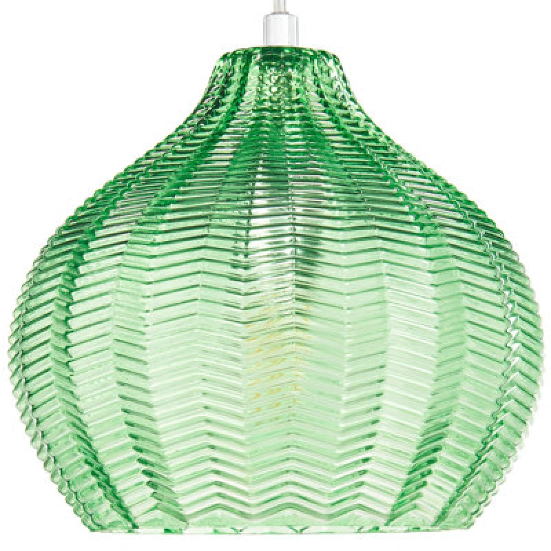 Image of Beliani Pendant Lamp Keila Glass Green