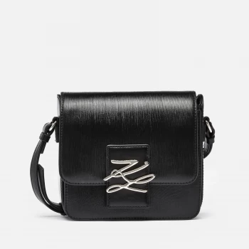 image of KARL LAGERFELD Womens K/Autograph Spec Cross Body Shell - Black