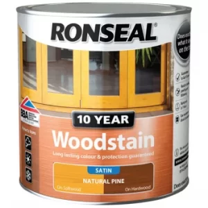 Image of Ronseal 38688 10 Year Woodstain Natural Pine 2.5 litre