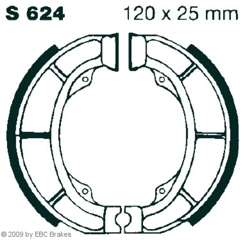 Image of EBC Brakes Brake Shoe Set EBC Brakes S624