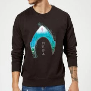 Image of Aquaman Mera Logo Sweatshirt - Black
