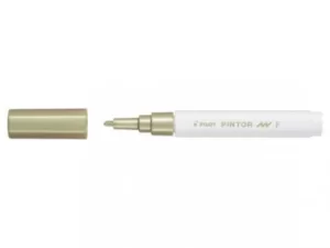 Image of Pilot Pintor Fine Bullet Tip Paint Marker 2.9mm Gold Single Pen 490250