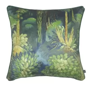 Image of Prestigious Textiles Forbidden Forest Polyester Filled Cushion Polyester Sapphire