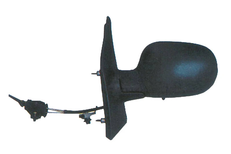 Image of PRASCO RN0307114 Wing mirror Left, black, Manual, Aspherical Outside Mirror (50)