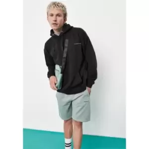 Image of Mennace Badge Hoodie - Black