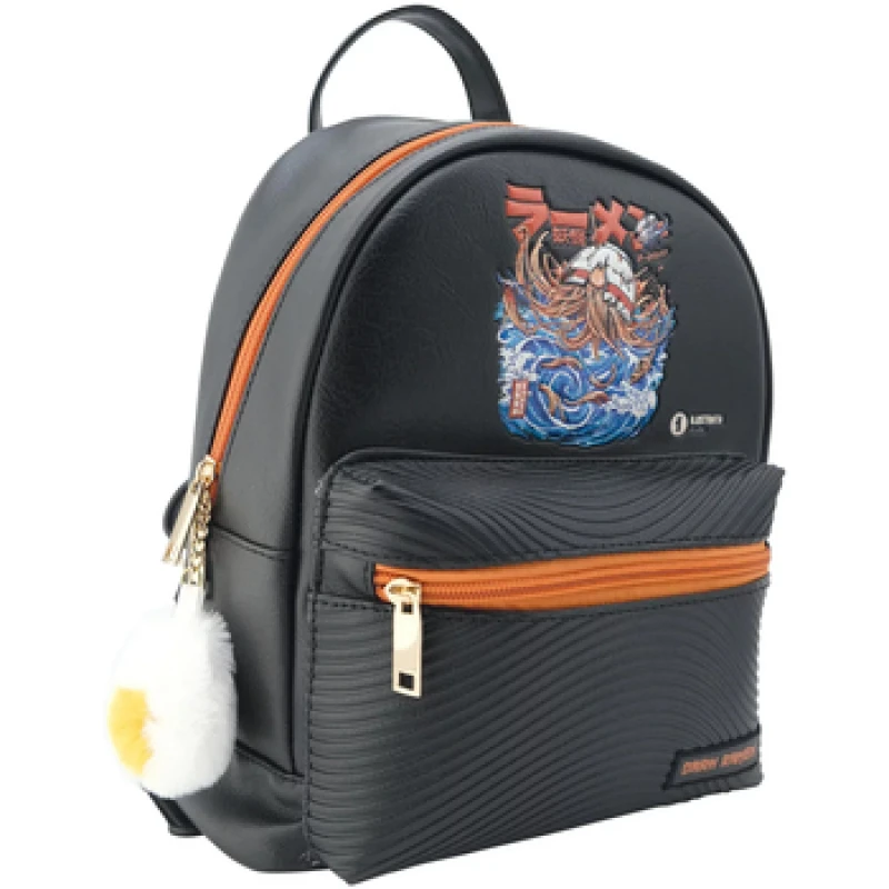 Image of Ilustrata Ilustrata Great Ramen Backpack in Black One Size Unisex 5063574361408