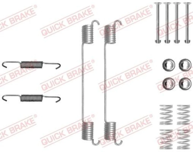 Image of QUICK BRAKE Brake shoe fitting kit QUICK BRAKE 105-0048