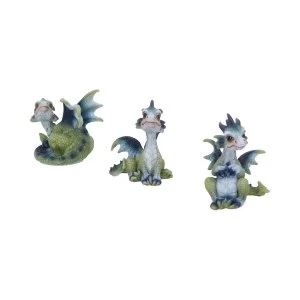 Image of Triple Trouble (Set of 3) Dragon Figurines