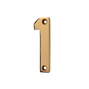 Image of Wickes Door Number 1 - Brass