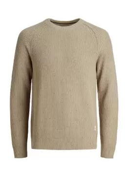 Image of JACK & JONES Textured Knitted Pullover Men Beige