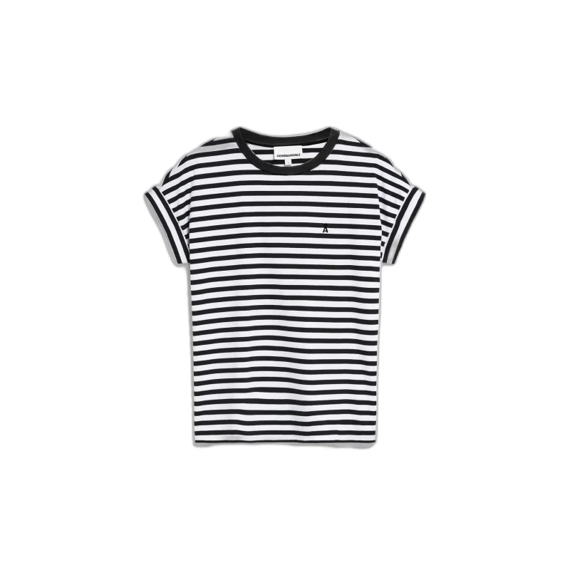 Image of ARMEDANGELS Womens striped T-Shirt ARMEDANGELS Idaara Blanc Female L