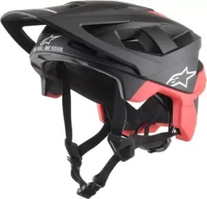 image of Alpinestars Vector Pro Atom Bicycle Helmet, black-red, Size L, black-red, Size L