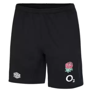 image of Umbro England Rugby Knitted Shorts Adults - Black