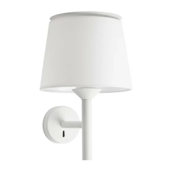 image of Faro SAVOY - Wall Light with Shade White, E27