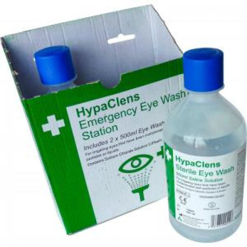 Image of HypaClens Emergency Eye Wash Station Value With 2 x Eyewash Bottles EXR63069FA