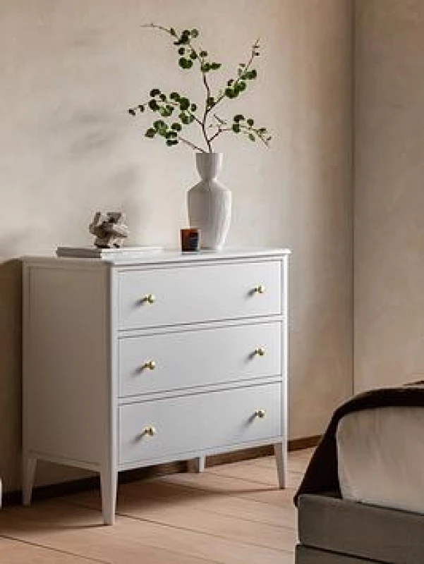 Image of SO'HOME Amberly 3 Drawer Chest White ONE SIZE