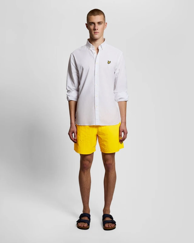 Image of Swim shorts Lyle & Scott Plain Orange Male XL