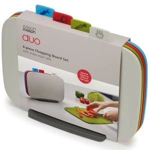 image of Joseph DUO 4 Piece Chopping Board Set - Multicoloured