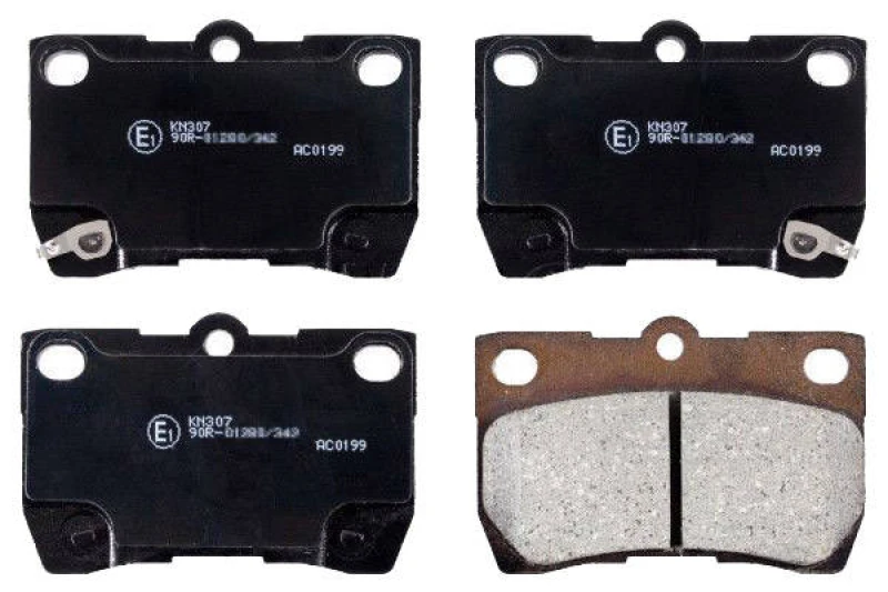 Image of SWAG 33 10 7504 Brake pad set Rear Axle, with acoustic wear warning Brake Pad Set,disc brake (402)