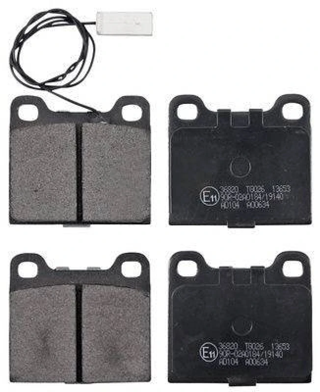 Image of A.B.S. 36820 Brake pad set with integrated wear sensor Brake Pad Set,disc brake (402)