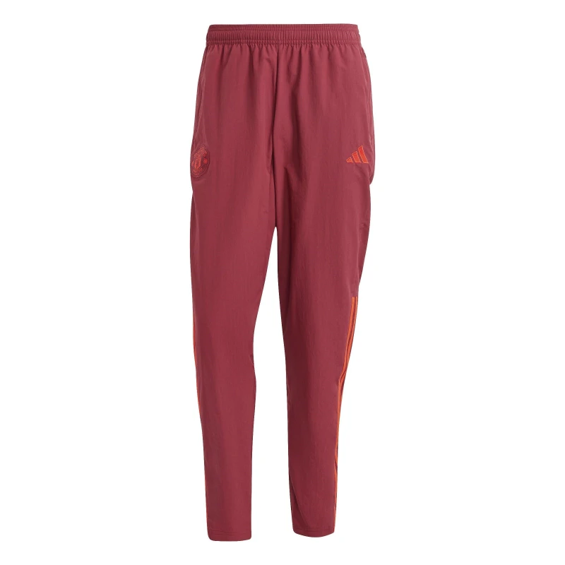 Image of adidas Manchester United Presentation Bottoms 2023 2024 Adults - Red Red S