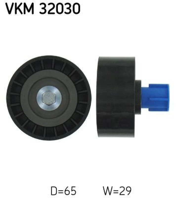 Image of SKF Deflection / guide pulley, V-ribbed belt SKF VKM 32030