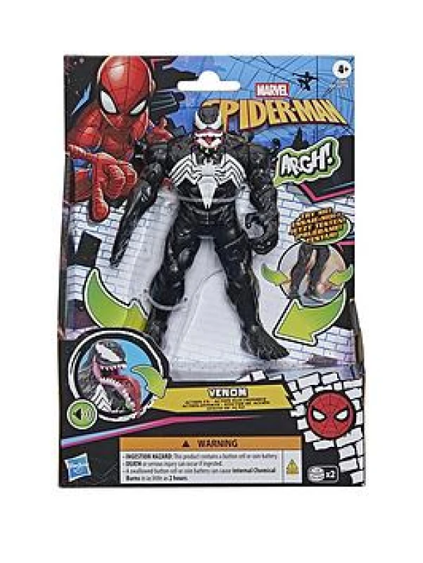 Image of Marvel Spider-Man Venom Action FX 15.2-cm 6" Electronic Action Figure with Sound Effects Super Hero Toys for Children Ages 4+