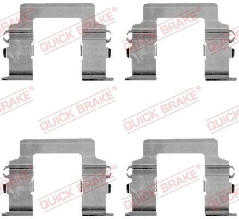 Image of QUICK BRAKE Brake pad fitting kit QUICK BRAKE 109-1161