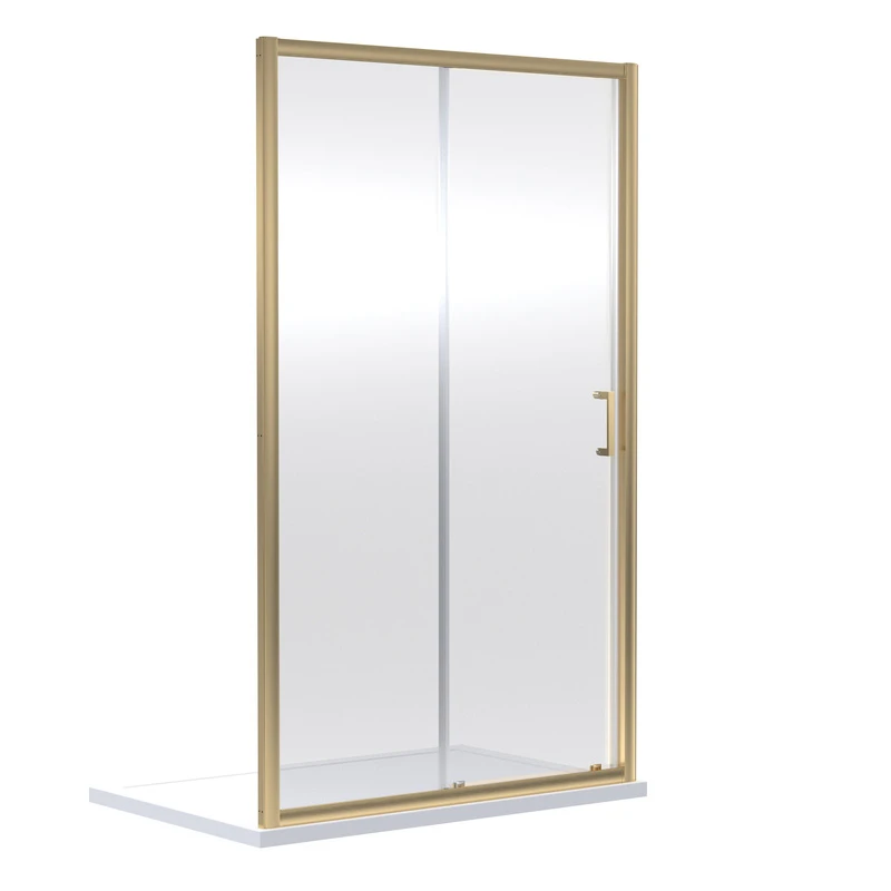 Image of nuie Rene 1900 x 1200mm Sliding Shower Door - Brown, Brown SMSL12BB-E6