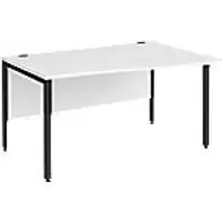 Image of Dams International Wave Desk MB14WRKWH 1,400 x 990 x 725 x 800 - 990 mm