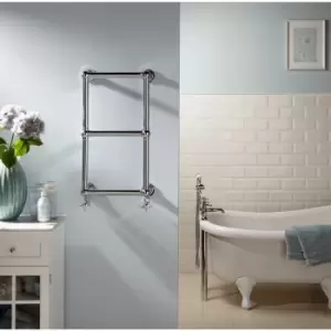 Image of Aldworth Chrome Traditional Towel Rail 700x500 467 BTU's
