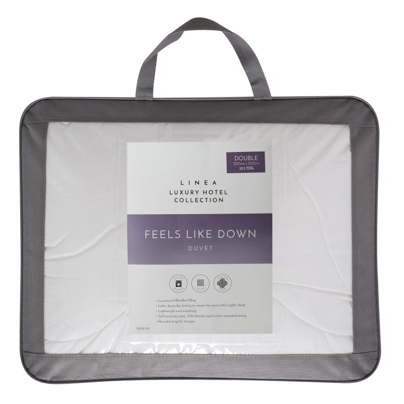 Image of Hotel Collection Feels Like Down Duvet 10.5 Tog - White White Superking