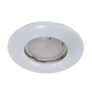 Pack of 6 MiniSun Non-Fire Rated Steel Fixed Downlights in White