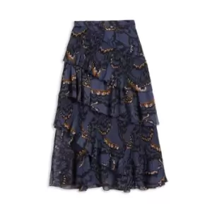 Image of Ted Baker Furela Midi Skirt - Blue