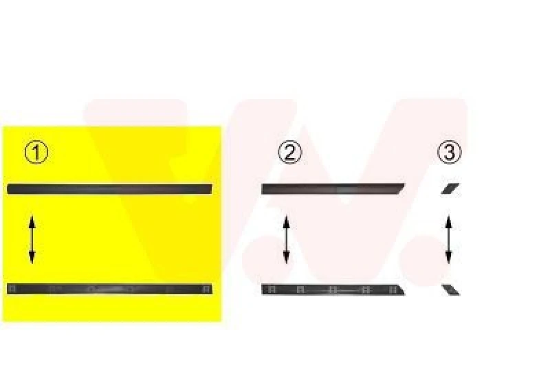 Image of VAN WEZEL Door moulding trim VAN WEZEL 5880423