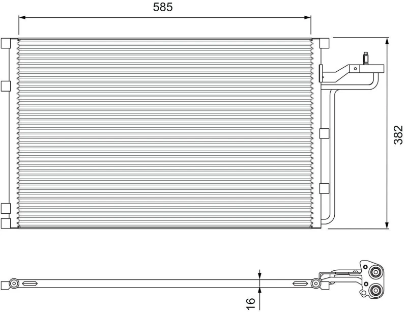 Image of Air conditioning condenser VALEO 814416
