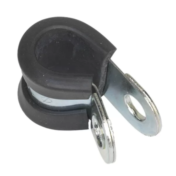 Image of Genuine SEALEY PCJ10 P-Clip Rubber Lined Ø10mm Pack of 25