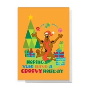 Image of Scooby Doo Hoping Yule Have A Groovy Holiday Greetings Card - Standard Card